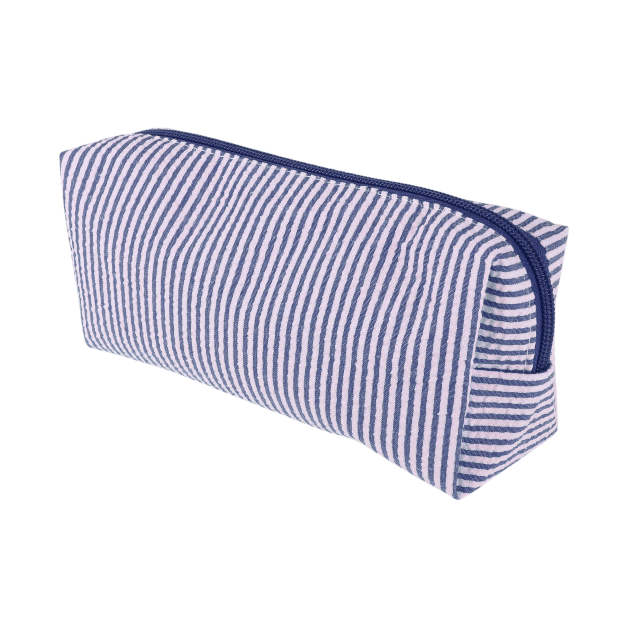 Unique Bargains 1 Pc Lady Portable Rectangle Makeup Bag for Travel Navy