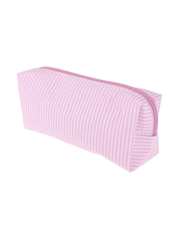 1 Pc Lady Portable Rectangle Makeup Bag for Travel Pink