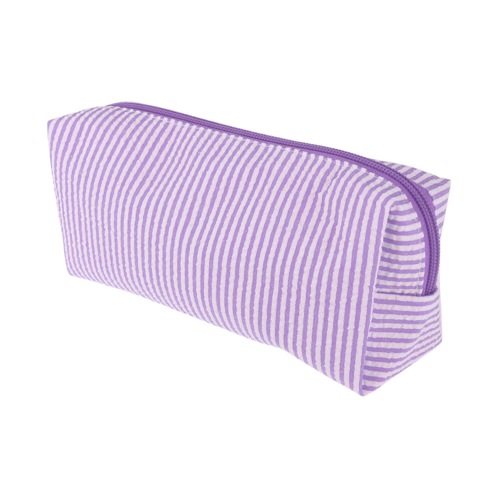 Unique Bargains 1 Pc Lady Portable Rectangle Makeup Bag for Travel Purple
