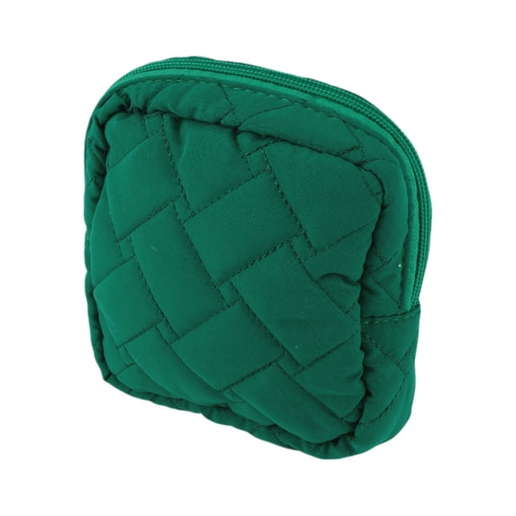 Unique Bargains 1 Pc Lady Portable Square Lipstick Bag for Outdoor Activities Green Polyester