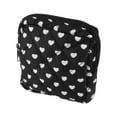 thumbnail image 1 of Unique Bargains 1 Pc Lady Portable Square Lipstick Bag for Travel Black White Polyester, 1 of 6