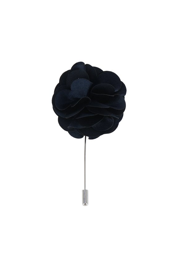 1 Pc Lapel Pin Flower Suit Pin Navy Blue