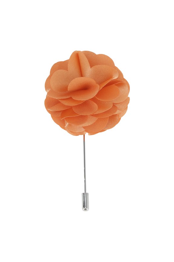 1 Pc Lapel Pin Flower Suit Pin Orange