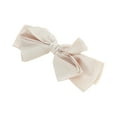 thumbnail image 1 of Unique Bargains 1 Pc Large Bow Ribbon French Barrette Hair Clips Hairdo Clip Apricot, 1 of 5