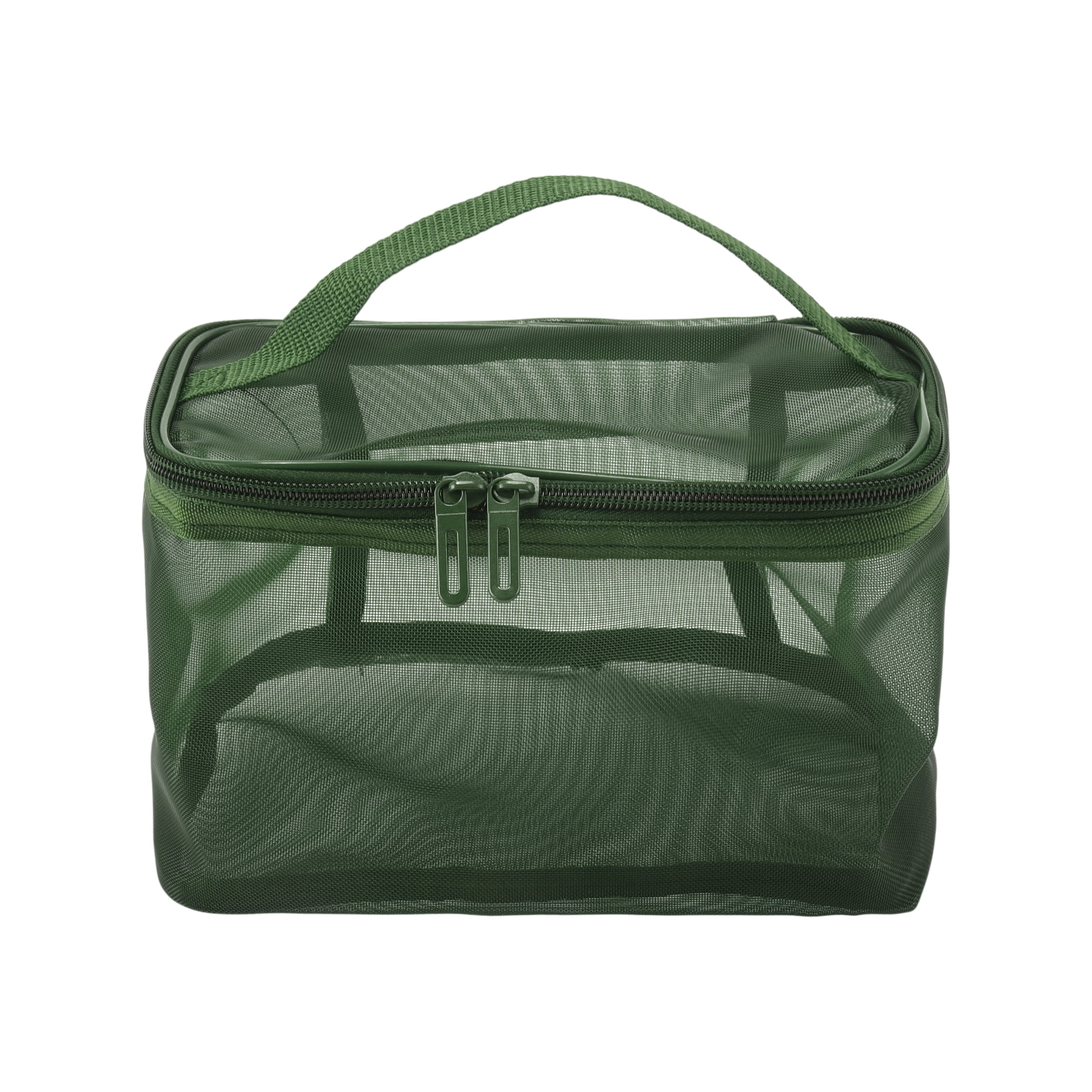 Unique Bargains 1 Pc Large Capacity Drawstring Makeup Bag for Travel green