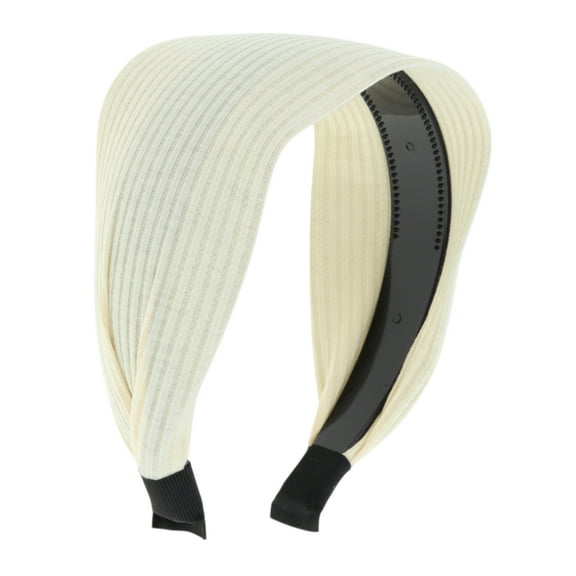 Unique Bargains 1 Pc Large Wide-side Headband 6.5"x4.33" Beige