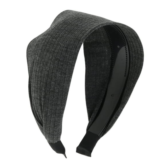 Unique Bargains 1 Pc Large Wide-side Headband 6.5"x4.33" Dark Gray