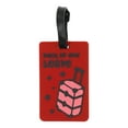 thumbnail image 1 of Unique Bargains 1 Pc Leave Pattern Luggage Tag for Travelling Red, 1 of 5