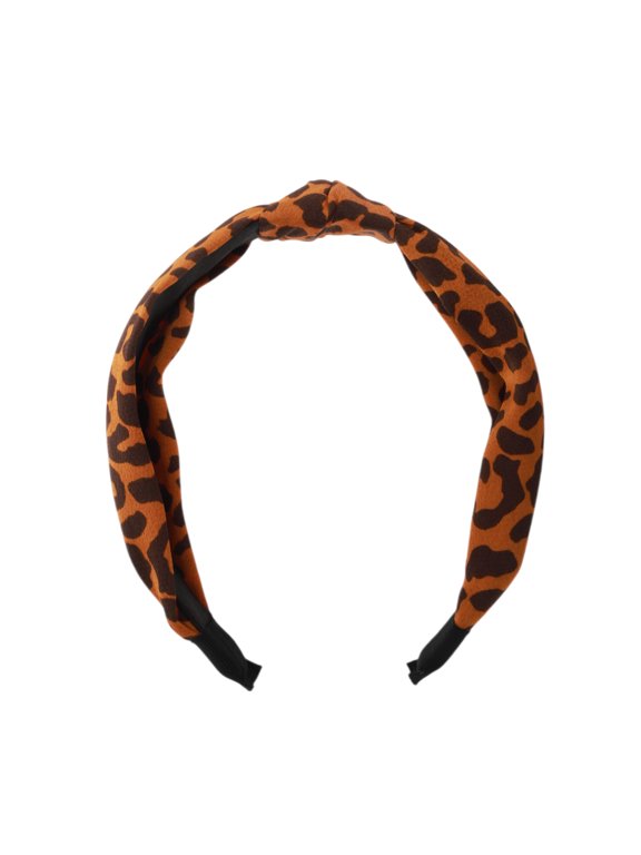 1 Pc Leopard Headbands for Women Orange