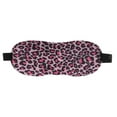 thumbnail image 1 of Unique Bargains 1 Pc Leopard Print 3D Eye Mask for Rest for Travel Pink Polyester Sponge, 1 of 4