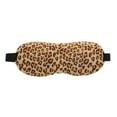 thumbnail image 1 of Unique Bargains 1 Pc Leopard Print 3D Eye Mask for Rest for Travel Yellow Polyester Sponge, 1 of 4