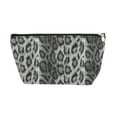 thumbnail image 1 of Unique Bargains 1 Pc Leopard Print Makeup Bag Black PU, 1 of 3