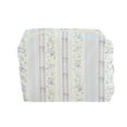 thumbnail image 1 of Unique Bargains 1 Pc Lightweight Bow Floral Pillow Bag Makeup Bag for Vacation Purple Canvas, 1 of 6