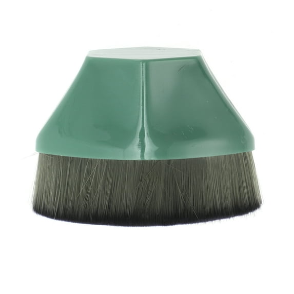 Unique Bargains 1 Pc Lightweight Foundation Brush for Business Travel Large Green Synthetic Fiber Hair Plastic
