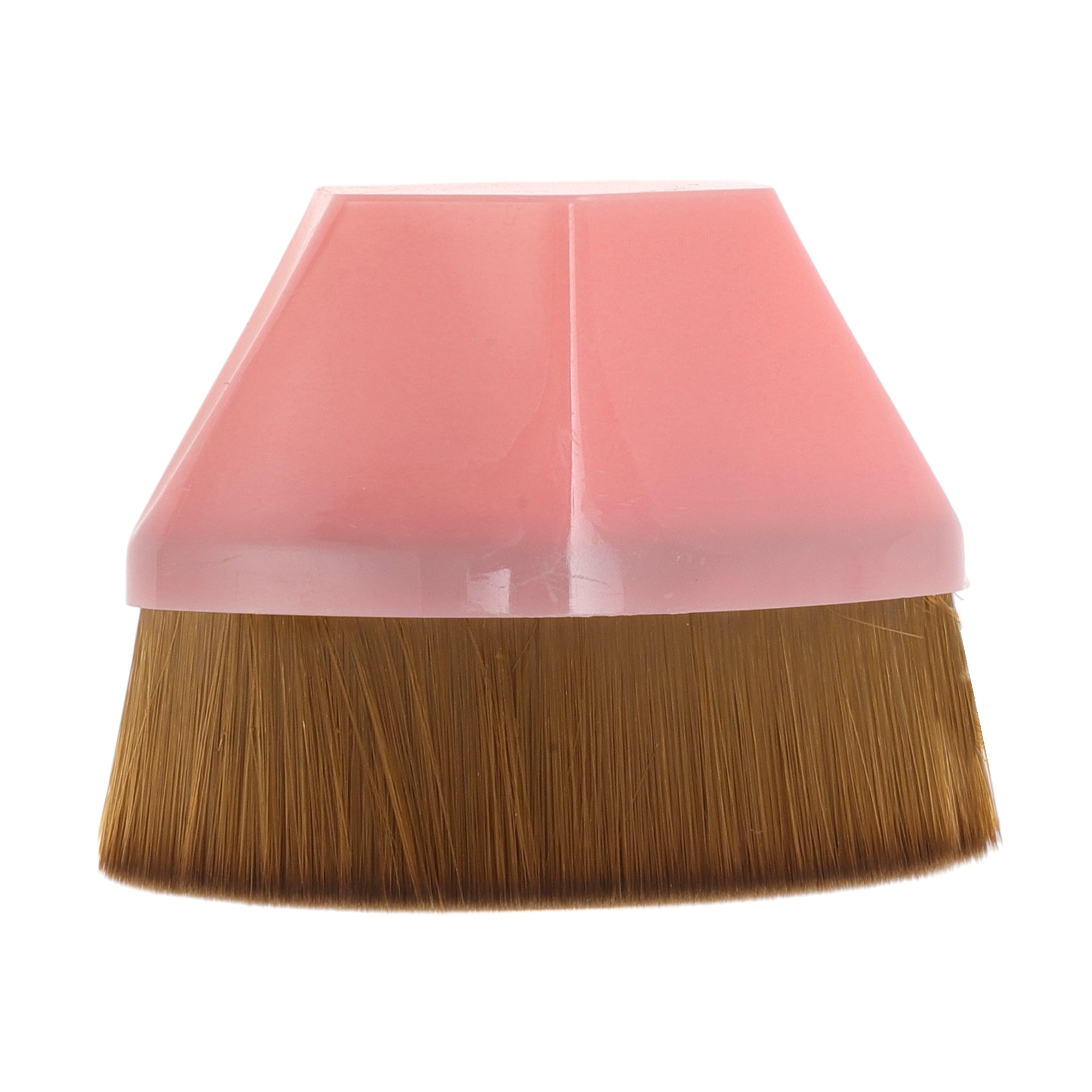 Unique Bargains 1 Pc Lightweight Foundation Brush for Everyday Makeup Brown, Pink Small