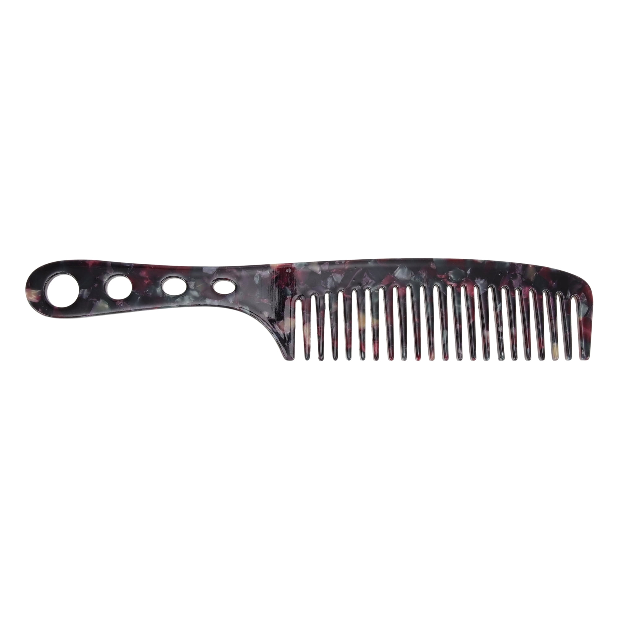 Unique Bargains 1 Pc Lightweight Long Handle Hair Comb for All Hair Types Navy Blue