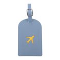thumbnail image 1 of Unique Bargains 1 Pc Lightweight Luggage Tag for Travelling Blue Polyurethane, 1 of 5