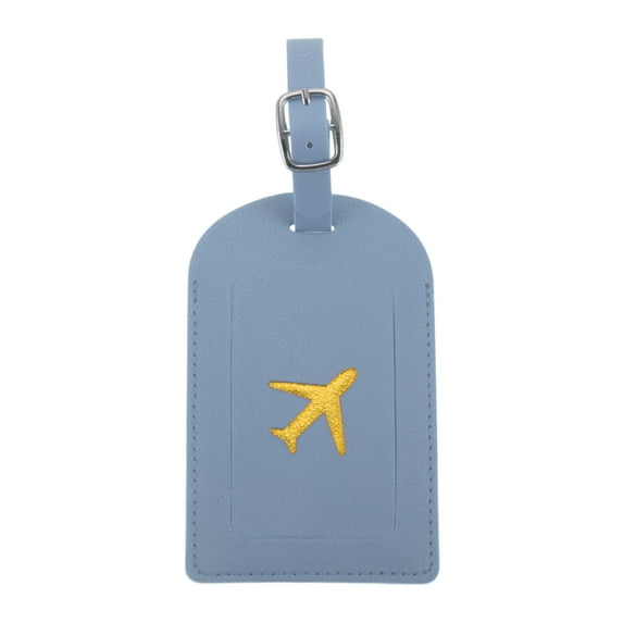 Unique Bargains 1 Pc Lightweight Luggage Tag for Travelling Blue Polyurethane