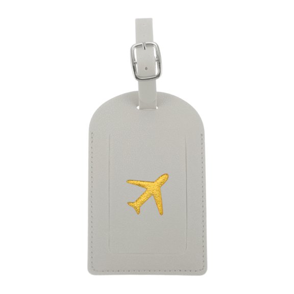 Unique Bargains 1 Pc Lightweight Luggage Tag for Travelling Gray Polyurethane