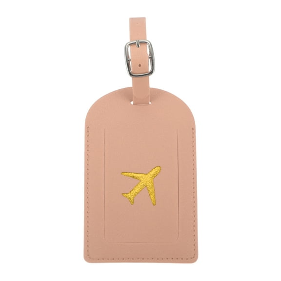 Unique Bargains 1 Pc Lightweight Luggage Tag for Travelling Pink Polyurethane