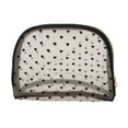 thumbnail image 1 of Unique Bargains 1 Pc Lightweight Makeup Bag for Vacation Mesh Fabric Beige 8.66"x2.36"x5.12", 1 of 5