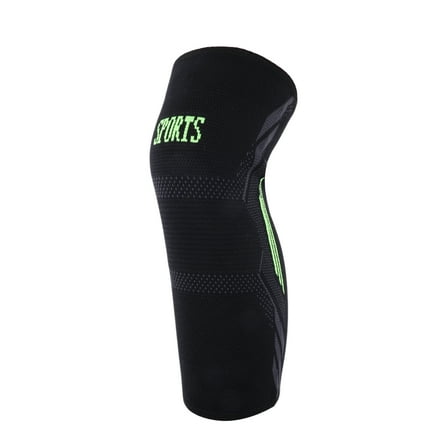 Unique Bargains 1 Pc Lines Anti-slip Elastic Knee Pads One Size Fits Most Black