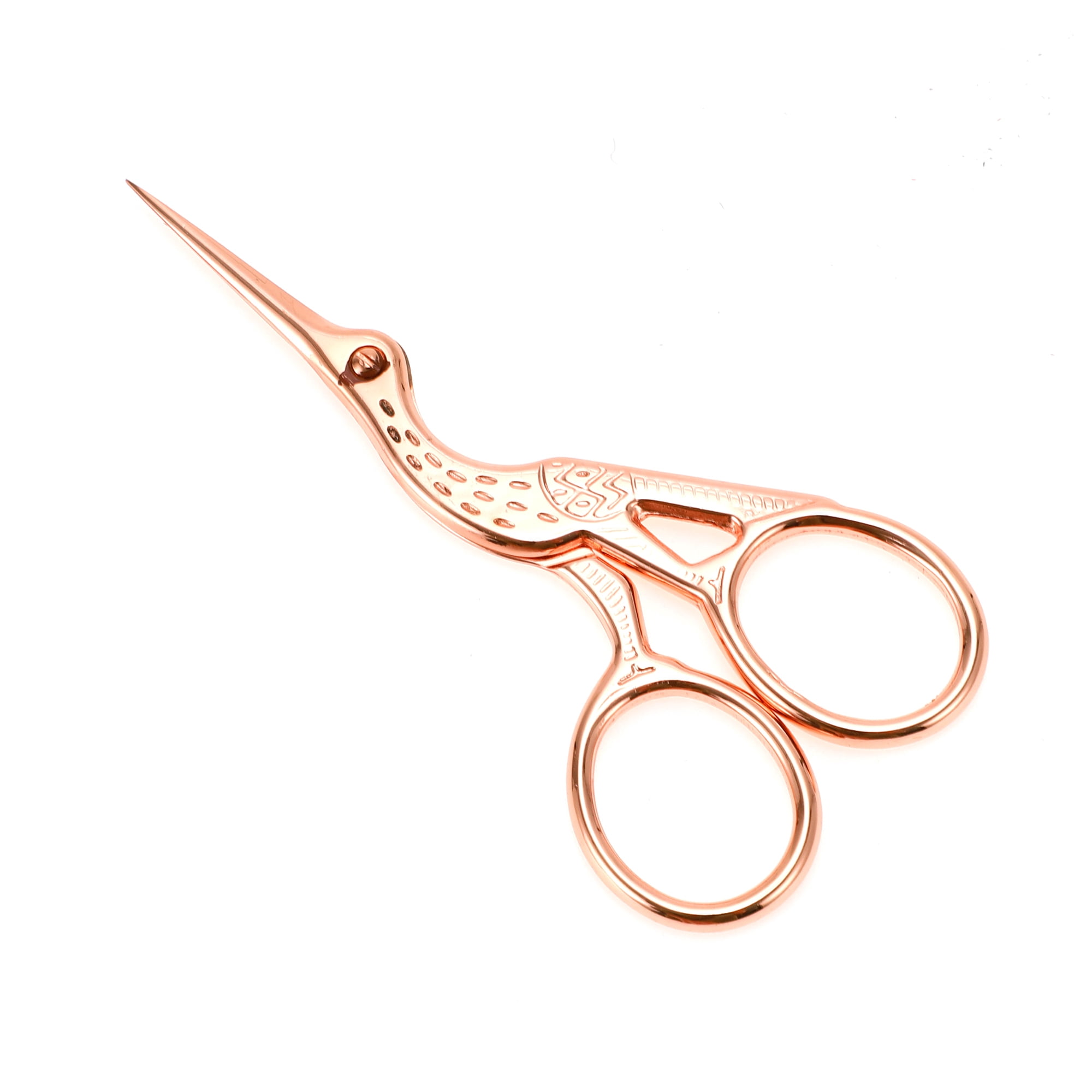 Unique Bargains 1 Pc Little Crane Scissors Grooming Parlor Rose Gold Tone