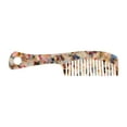 thumbnail image 1 of Unique Bargains 1 Pc Long Handle Hair Comb Multicolor Acetate Sheet, 1 of 5