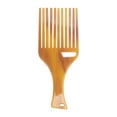 thumbnail image 1 of Unique Bargains 1 Pc Long Handle Hair Insert Comb Coffee Color Acetate Sheet, 1 of 6