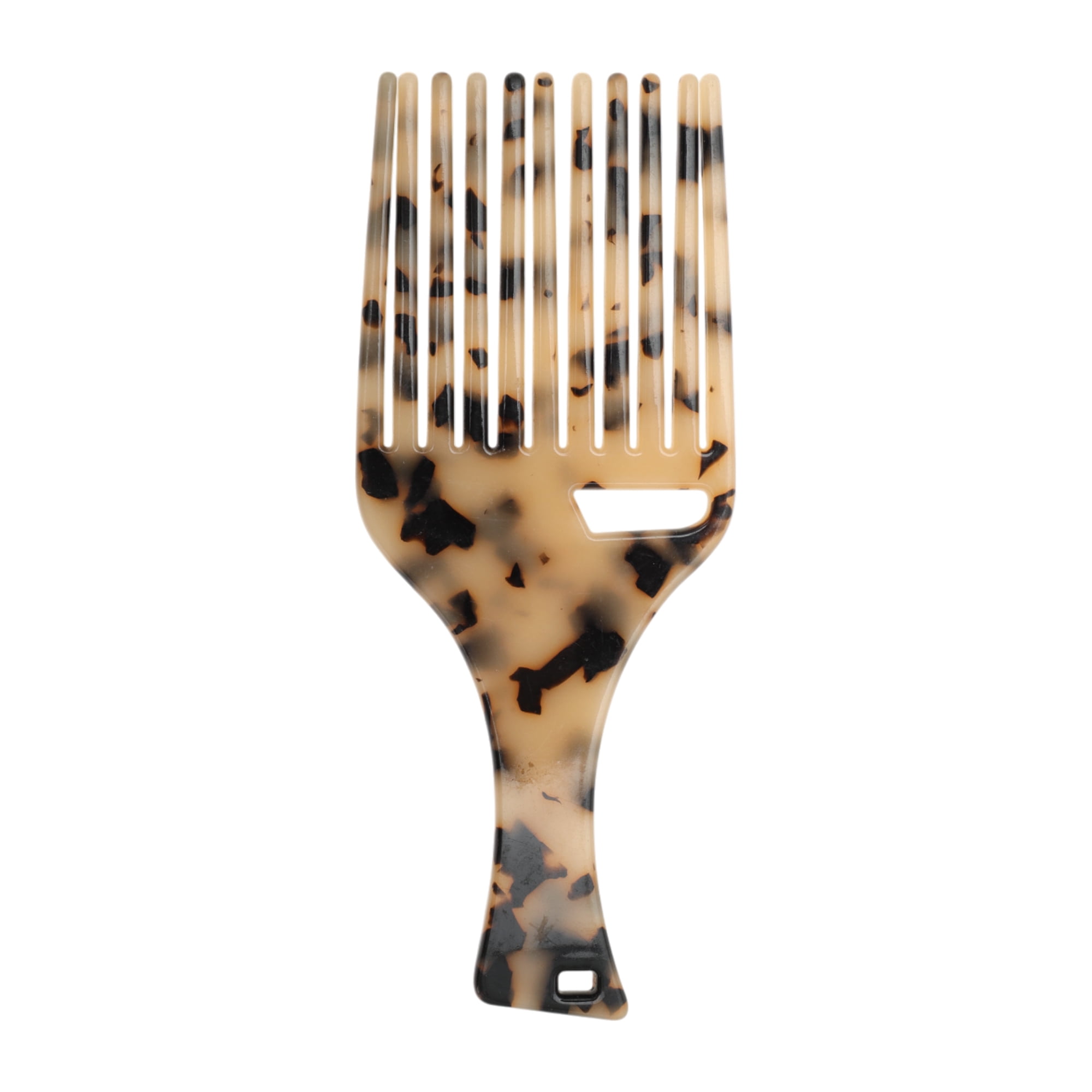 Unique Bargains 1 Pc Long Handle Hair Insert Comb for All Hair Types Styles Beige, Black