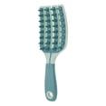 thumbnail image 1 of Unique Bargains 1 Pc Long Handle Hair Shampoo Brush for Head Massage 8.27"x2.76"x0.87" Green Blue, 1 of 6