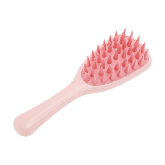 Unique Bargains 1 Pc Long Handle Massage Hair Brush for Head Massage 8.46"x2.76"x1.18" Pink
