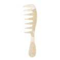 thumbnail image 1 of Unique Bargains 1 Pc Long Handle Wide Tooth Comb Yellow Acetate Sheet, 1 of 6