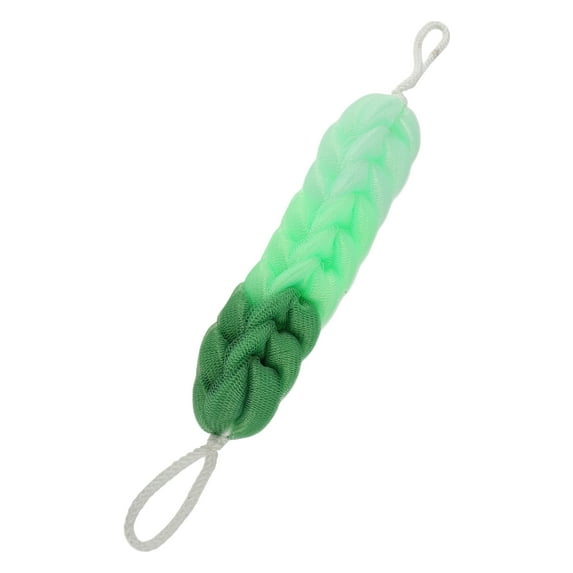 Unique Bargains 1 Pc Long Stretch Back Sponge Back Sponge for Shower 10.63"x2.36"x1.97" Green