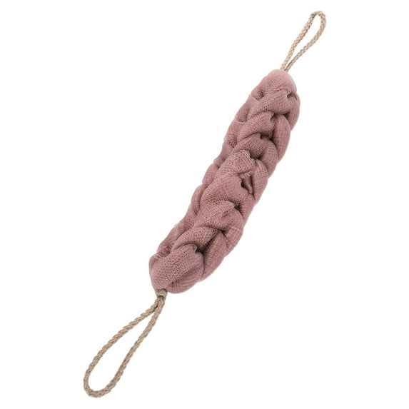 Unique Bargains 1 Pc Long Stretch Back Sponge Back Sponge for Shower 11.42"x1.97"x1.97" Purple