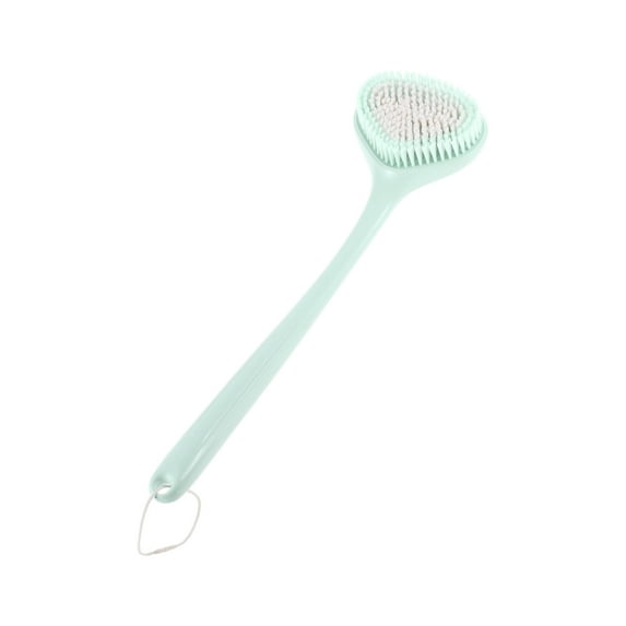 Unique Bargains 1 Pc Long handle Bath Brush Body Scrubber for Bathroom 16.14"x4.72"x1.57" Blue