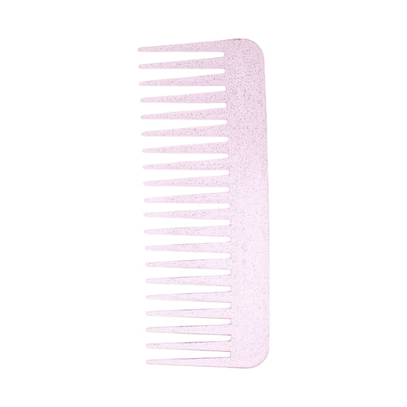 Unique Bargains 1 Pc Loose Wide Tooth Comb for Daily Use Clear Purple
