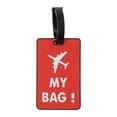 thumbnail image 1 of Unique Bargains 1 Pc MY BAG Pattern Luggage Tag for Travelling Red, 1 of 5