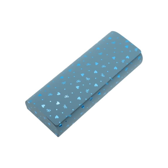 Unique Bargains 1 Pc Magnetic Cartoon Cute EyeGlasses Case Durable Eyeglasses Storage Blue