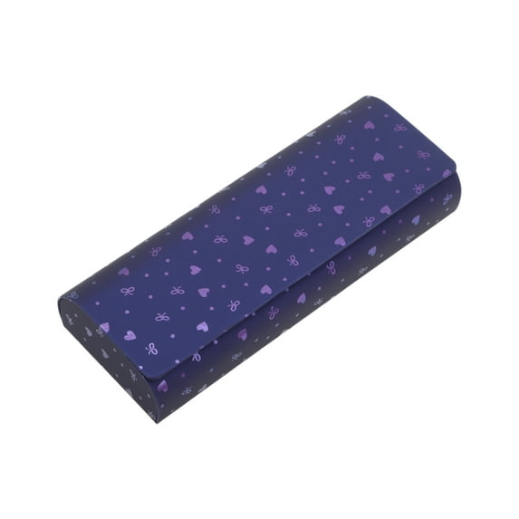 Unique Bargains 1 Pc Magnetic Cartoon Cute EyeGlasses Case Durable Eyeglasses Storage Purple