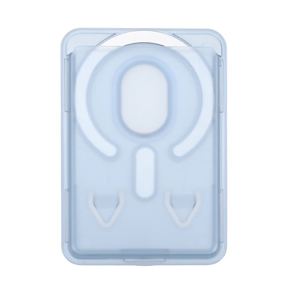 Unique Bargains 1 Pc Magnetic Phone Wallets Frosted Stronger Magnetic Wallet Clear Blue
