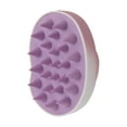 thumbnail image 1 of Unique Bargains 1 Pc Mango Style Hair Shampoo Brush for Head Massage 3.74"x2.56"x2.76" Purple, 1 of 6