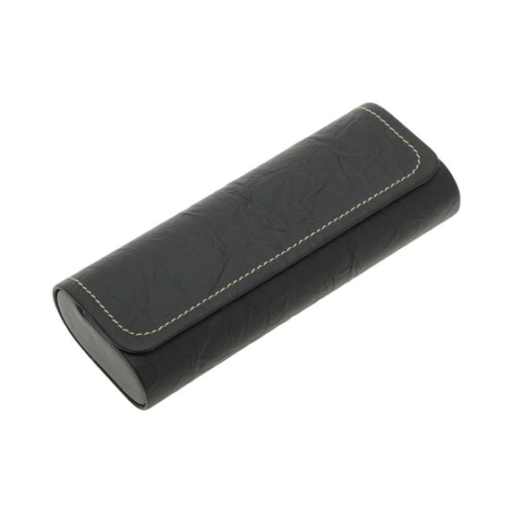 Unique Bargains 1 Pc Marble EyeGlasses Case Portable Eyeglasses Storage Black
