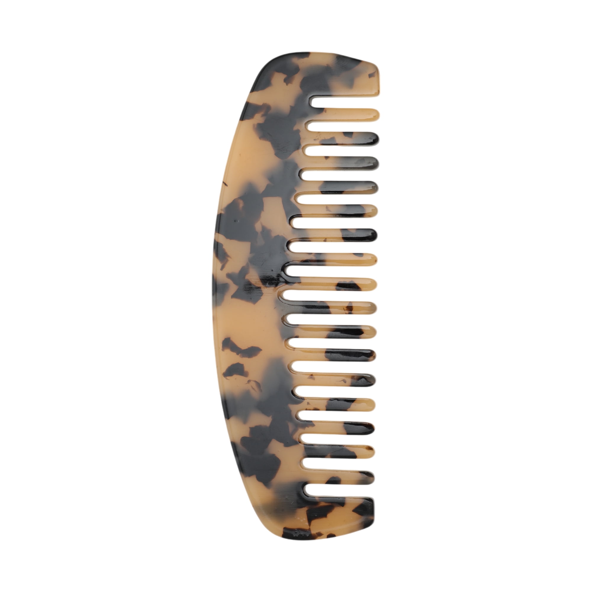 Unique Bargains 1 Pc Marble Hair Comb Designed for Making hair Smooth Light Brown