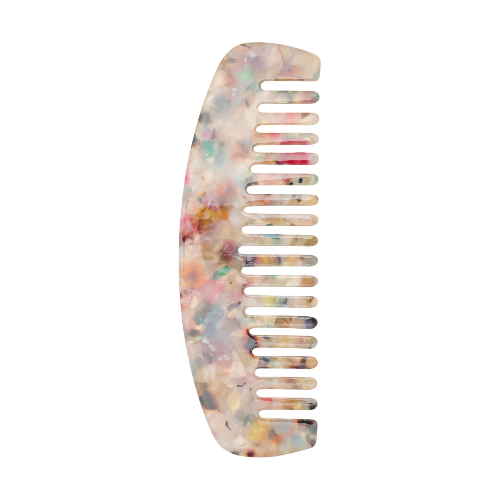 Unique Bargains 1 Pc Marble Hair Comb Designed for Making hair Smooth Multicolored