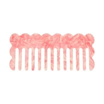 Unique Bargains 1 Pc Marble Pattern Hair Comb Acetate Sheet Pink