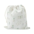 thumbnail image 1 of Unique Bargains 1 Pc Medium Rabbit Paradise Drawstring Makeup Bag for Travel White Polyester, 1 of 6