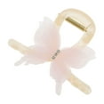 thumbnail image 1 of Unique Bargains 1 Pc Mesh Butterfly Hair Clips Hairdo Clip for Home Beige Pink, 1 of 5