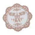 thumbnail image 1 of Unique Bargains 1 Pc Mesh Embroidery Drink Coaster Cameo, 1 of 5