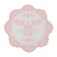 thumbnail image 1 of Unique Bargains 1 Pc Mesh Embroidery Drink Coaster Pink, 1 of 5